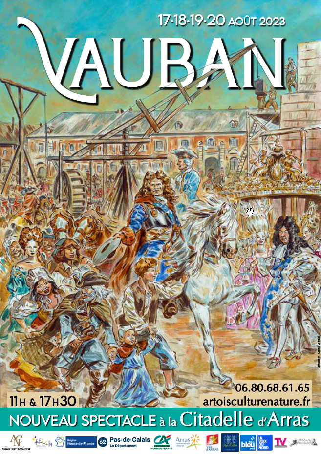 Affiche Spectacle Vauban Arras 17-20 août 2023